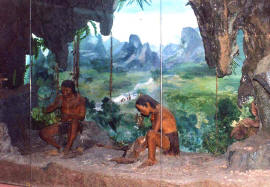 Minh họa cư dân Văn hóa Hòa Bình. Ảnh: Wikipedia