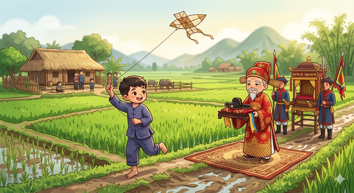 Nguyễn Hiền thả diều
