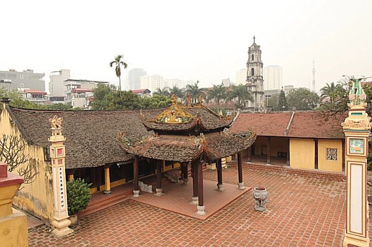 Nhà thờ Phùng Khắc Khoan thuộc xã Phùng Xá, huyện Thạch Thất, Hà Nội. Ảnh: VOV2.VN